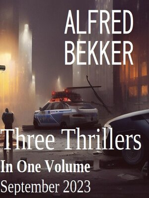 cover image of Three Thrillers In One Volume September 2023